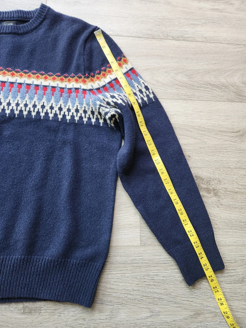 J Crew Fair Isle Lambswool Blend Crewneck Sweater Mens Xl Nwt